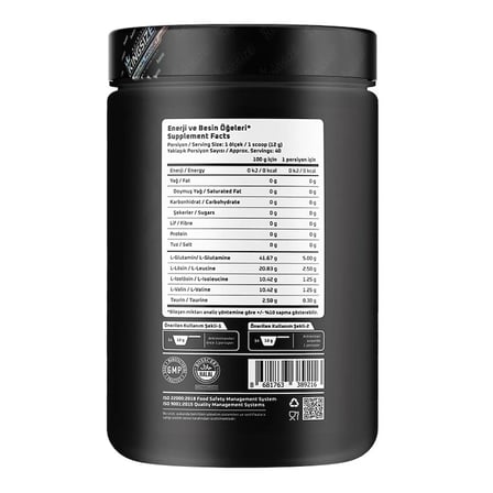 Kingsize Nutrition BCAA + Glutamine Powder 480 Gr - KIRMIZI MEYVELER
