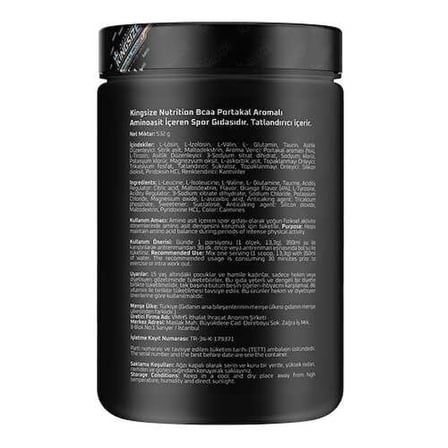 Kingsize Nutrition BCAA Complex Powder 532 Gr - PORTAKAL