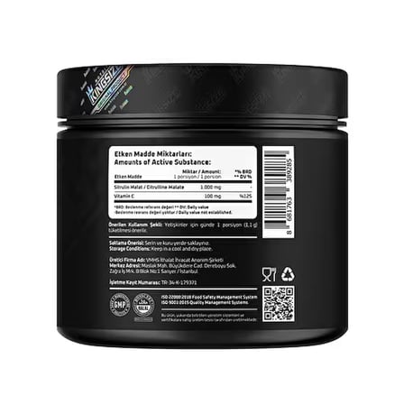 Kingsize Nutrition Citrulline Malate Powder 330 Gr - AROMASIZ