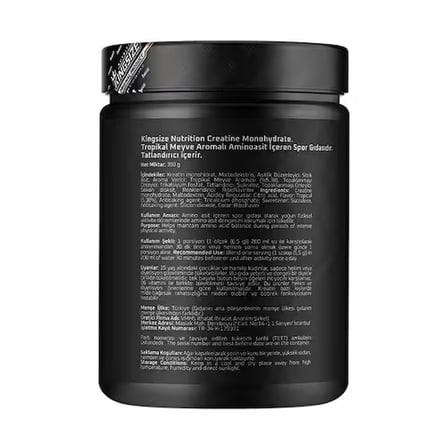 Kingsize Nutrition Creatine Powder 390 Gr - TROPİKAL MEYVE