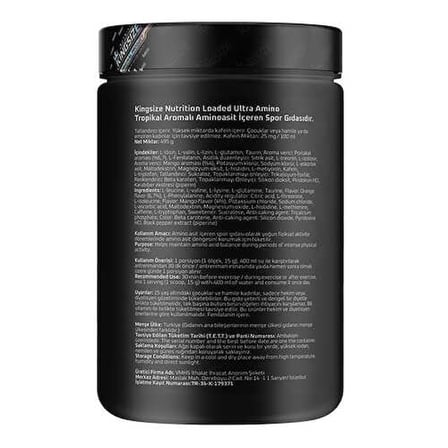 Kingsize Nutrition Loaded Ultra Amino-EAA 495 Gr - TROPİKAL MEYVE