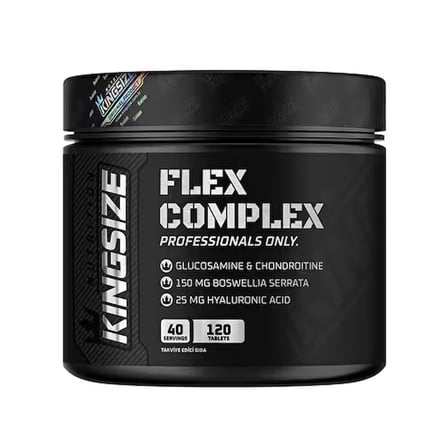 Kingsize Nutrition Flex Complex + Glucosamine 120 Tablet - AROMASIZ