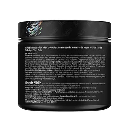 Kingsize Nutrition Flex Complex + Glucosamine 120 Tablet - AROMASIZ