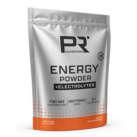 PR Nutrition Energy + Electrolytes Powder 820 Gr - PORTAKAL
