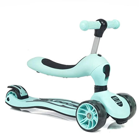 baby toys Unicare Smart Oturaklı Çocuk Scooter Turkuaz