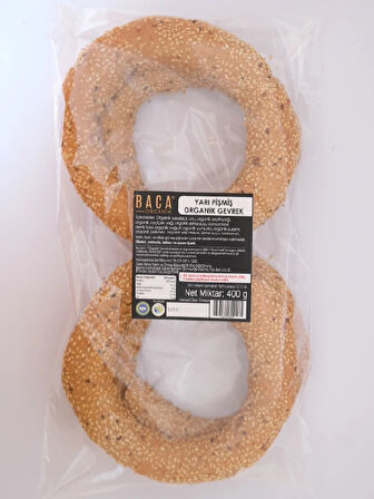 Yarı Pişmiş Organik Gevrek 4'lü 400 Gr