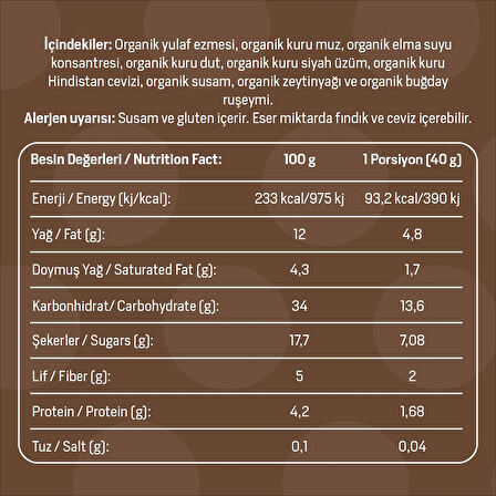 Organik Anamur Granola 300 Gr