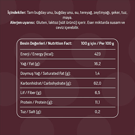 Tam Buğdaylı Grisini 140 Gr