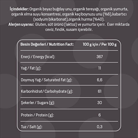 Organik Keçiboynuzlu Hurmalı Kurabiye 55 Gr