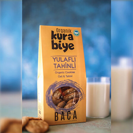 Organik Yulaflı Tahinli Kurabiye 55 Gr