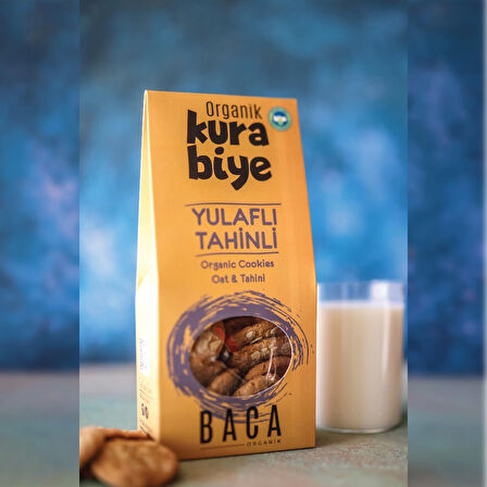 Organik Yulaflı Tahinli Kurabiye 55 Gr