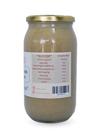 Organik Çiğ Tahin - 1 Kg
