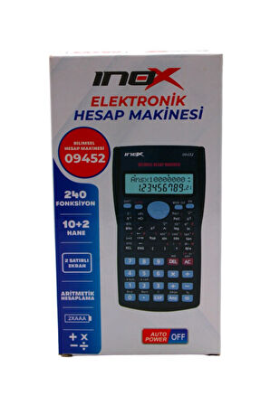 Inox 09452 10+2 Dijital Fonksiyonlu Hesap Makinesi