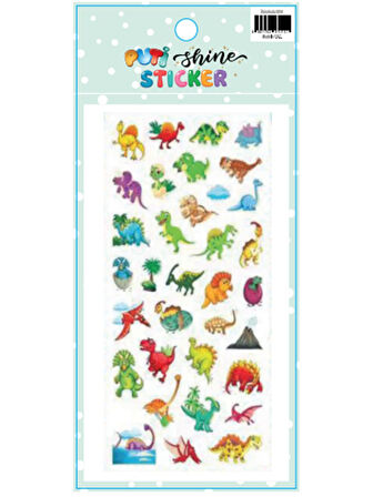 PUTİ SHİNE STİCKER DİNOZORLAR 10151