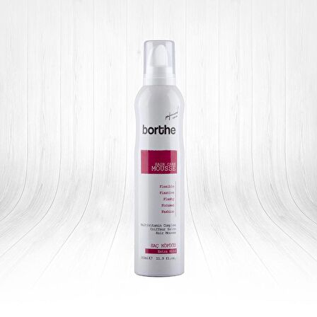 Borthe Professional Hair Care Mousse Extra Hold Saç Köpüğü 350ml