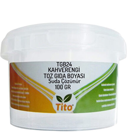 Kahverengi Gıda Renklendiricisi Toz Suda Çözünür E155 100 g