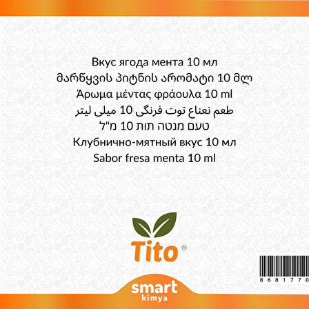 Çilek Nane Aroması 10 ml