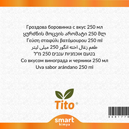 Üzüm Yaban Mersini Aroması 250 ml