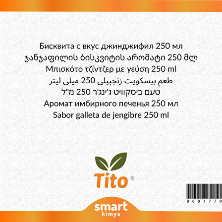 Zencefilli Bisküvi Aroması 250 ml