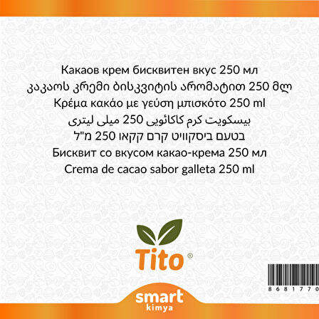 Kakao Kremalı Bisküvi Aroması 250 ml