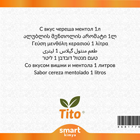 Vişneli Mentol Aroması 1 litre