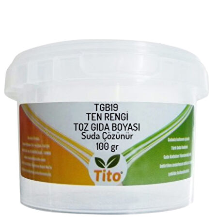 Ten Rengi Gıda Renklendiricisi Toz Suda Çözünür 100 g