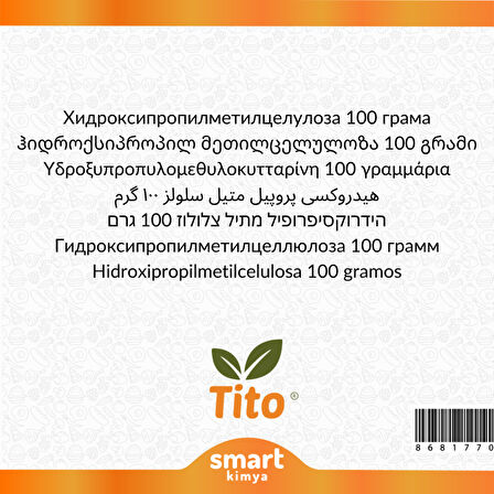 Hidroksipropil Metil Selüloz HPMC E464 100 g