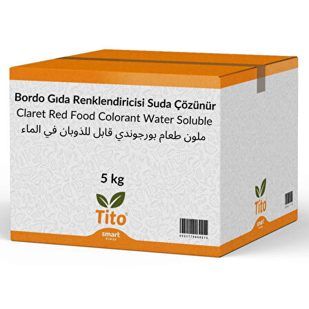 Bordo Gıda Renklendiricisi Toz Suda Çözünür 5 kg