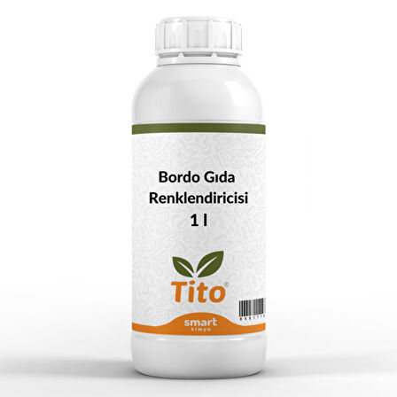Bordo Gıda Renklendiricisi Sıvı Suda Çözünür 1 litre
