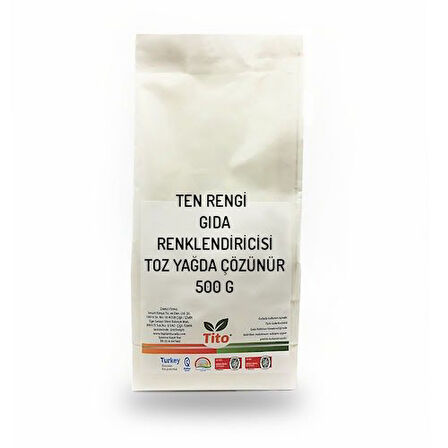 Ten Rengi Gıda Renklendiricisi Toz Yağda Çözünür 500 g