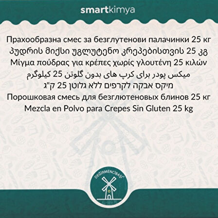 Glutensiz Krep için Toz Karışım 25 kg