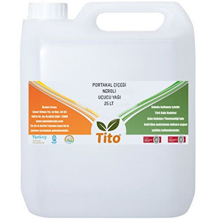 Portakal Çiçeği Neroli Uçucu Yağı 25 litre