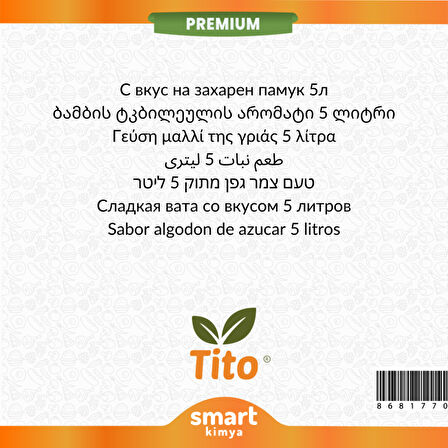 Premium Pamuk Şekeri Aroması 5 litre