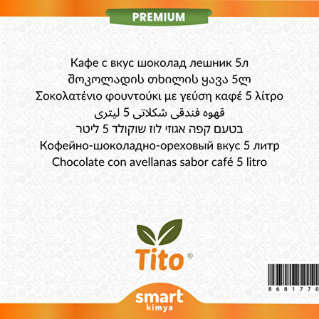 Premium Çikolatalı Fındıklı Kahve Aroması 5 litre