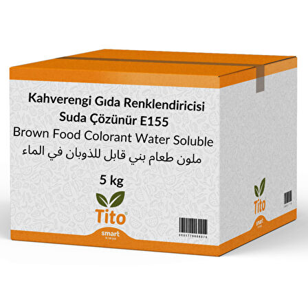 Kahverengi Gıda Renklendiricisi Toz Suda Çözünür E155 5 kg