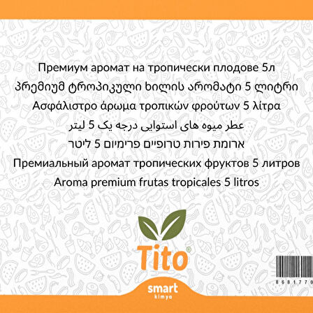 Premium Tropikal Meyveler Aroması 5 litre