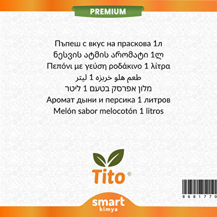 Premium Kavun Şeftali Aroması 1 litre