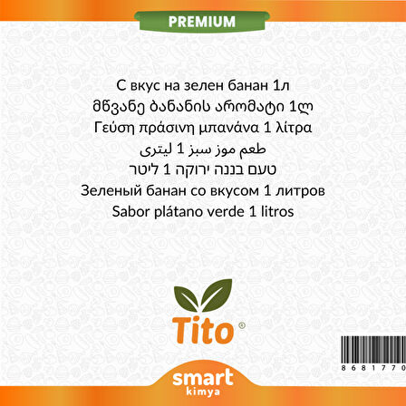 Premium Yeşil Muz Aroması 1 litre