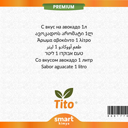 Premium Avokado Aroması 1 litre