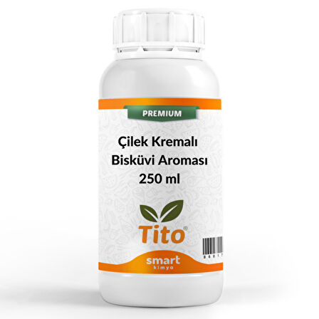 Premium Çilek Kremalı Bisküvi Aroması 250 ml