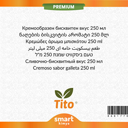 Premium Kremalı Bisküvi Aroması 250 ml