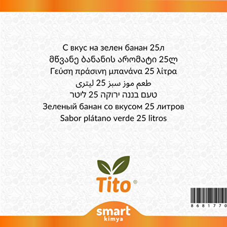 Yeşil Muz Aroması 25 litre