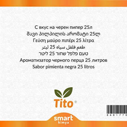 Karabiber Aroması 25 litre