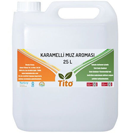 Karamelli Muz Aroması 25 litre