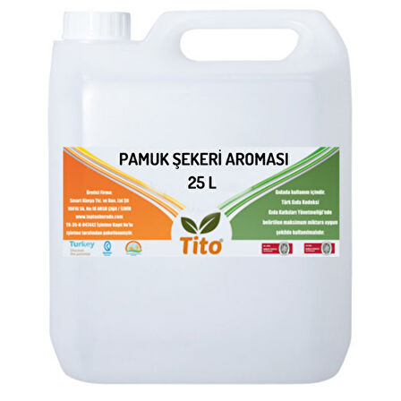 Pamuk Şekeri Aroması 25 litre