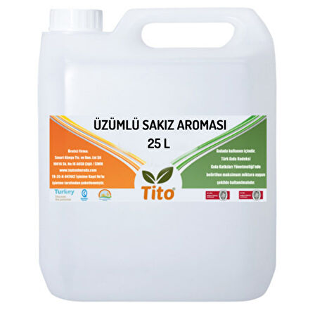 Üzümlü Sakız Aroması 25 litre