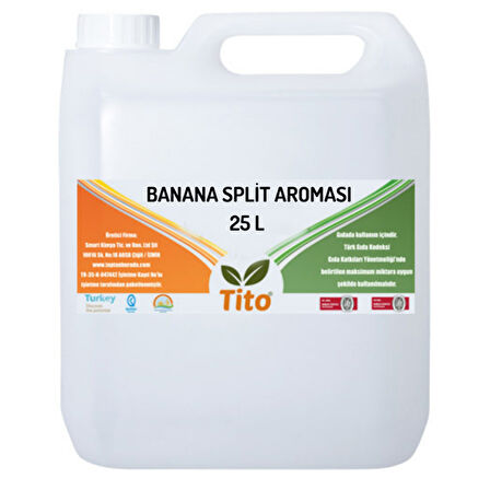 Banana Split Aroması 25 litre