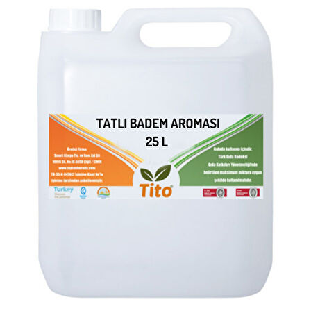Tatlı Badem Aroması 25 litre