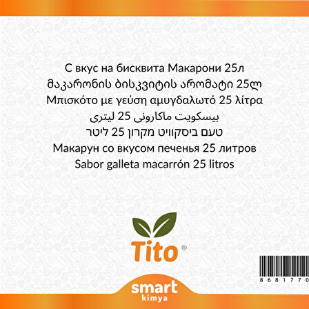 Acıbademli Bisküvi Aroması 25 litre