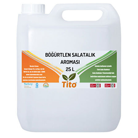 Böğürtlen Salatalık Aroması 25 litre
